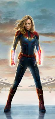 1242x2688 Captain Marvel 2019 Movie Official Poster Iphone XS MAX 