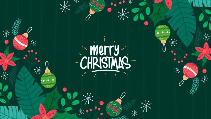 Merry Christmas 2019 Green Wallpaper | HD Wallpapers
