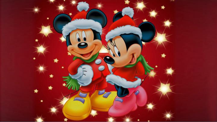 Mickey And Minnie Mouse Christmas Theme Desktop Wallpaper Hd For Mobile 