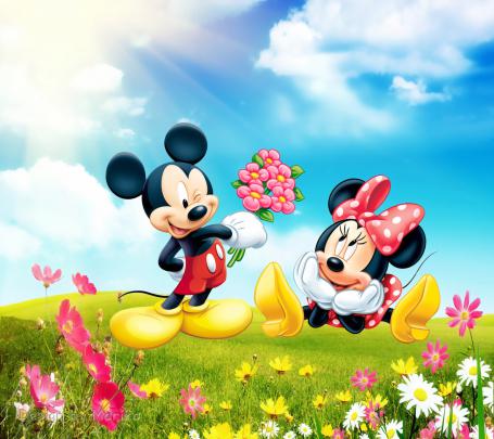 Mickey and Minnie Wallpaper \u00b7\u2460 