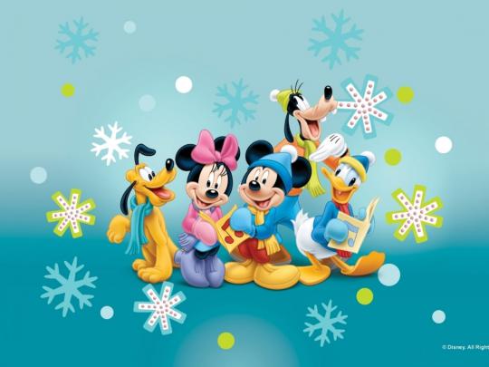 Goofy, Mickey Mouse, Minnie, Donald Duck, Pluto Desktop Wallpaper Hd 