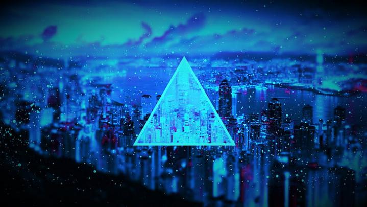 Black And Blue 4K Wallpaper - Wallpaper Lines Black Blue 4k Os 15378
