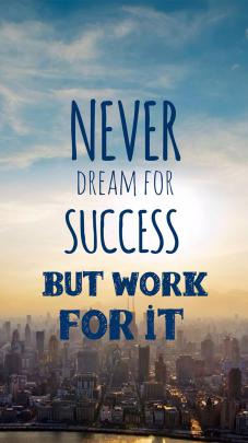 Inspirational Quotes Wallpapers for Mobile (8 of 20) - Never Dream For 