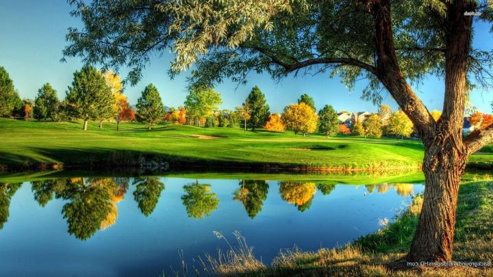 19718 river reflecting the autumn fields 1920x1080 nature wallpaper 