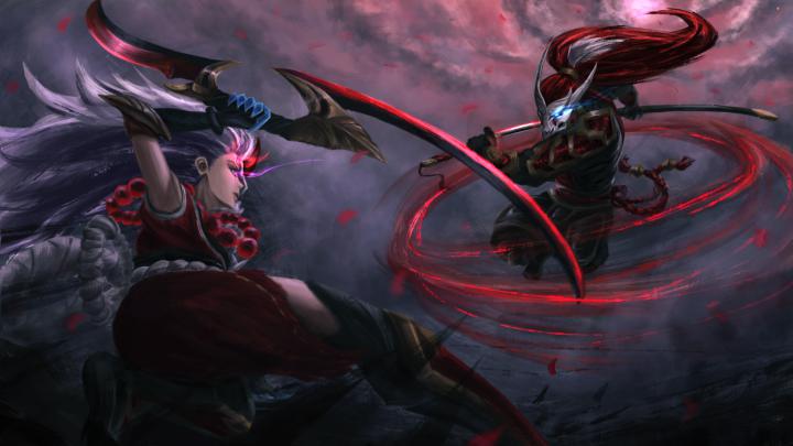 Download League Of Legends Nightbringer Yasuo Wallpaper