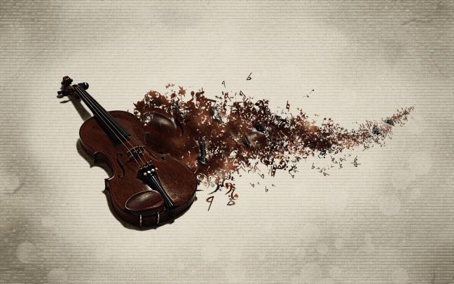Piano and Violin Wallpaper -