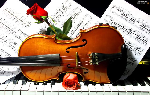 Piano and Violin Wallpaper -