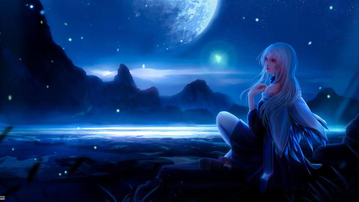 1920x1080 Inside Moonlight Anime Girl 4k Laptop Full HD 1080P HD 4k 