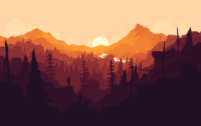 Landscape wallpaper, Widescreen wallpaper, Orange wallpaper