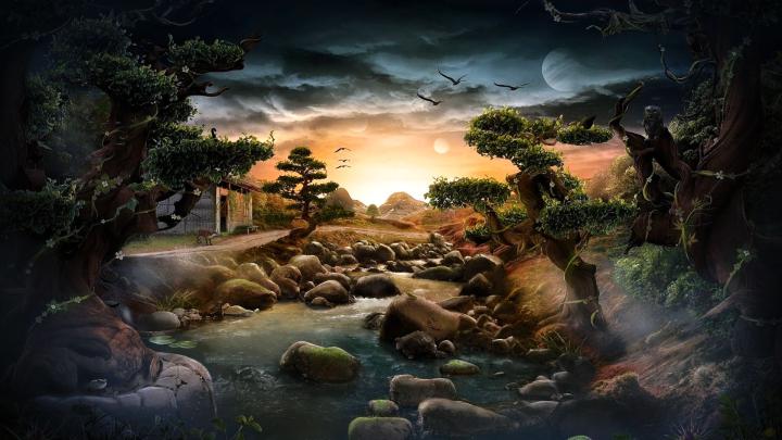 Artistic Landscape HD Wallpaper | Background Image | 1920x1080