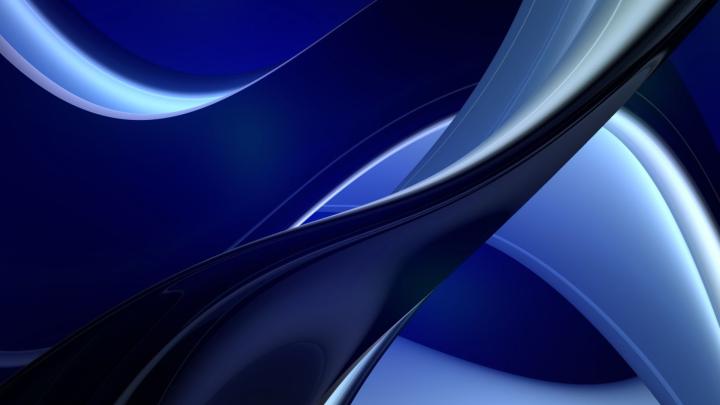 Download Wallpaper 1920x1080 blue, alloy, line, drawing, abstraction 