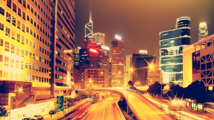 Download Wallpaper 1920x1080 city ??lights, city, lights, street 