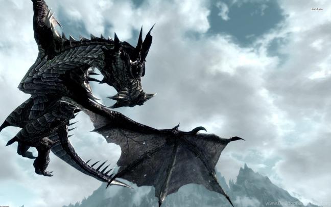 Skyrim Dragon Wallpapers (75+ background pictures)