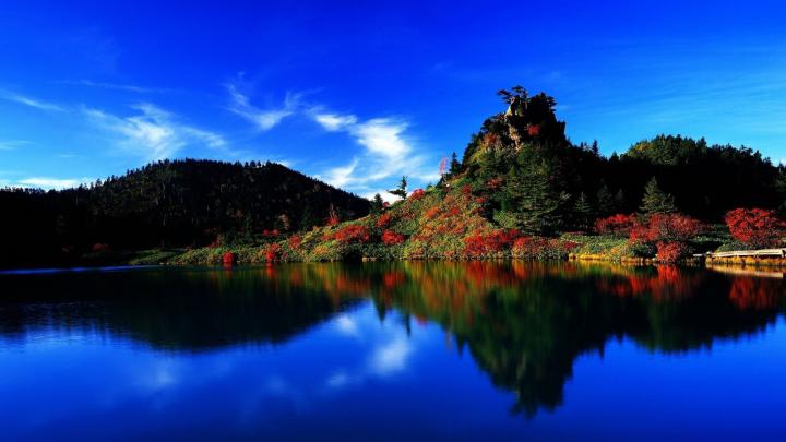 Download Wallpaper 1920x1080 japan, sky, beautiful, scenery Full HD 