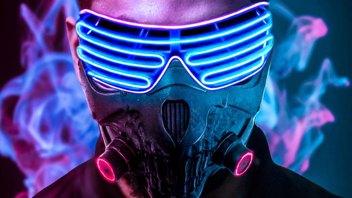 1920x1080 Mask Neon 4k Laptop Full HD 1080P HD 4k Wallpapers, Images 