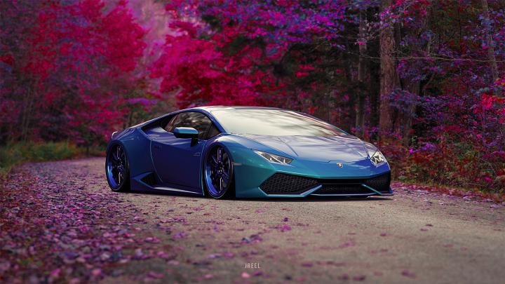 1920x1080 Blue Lamborghini Huracan Car Laptop Full HD 1080P HD 4k 