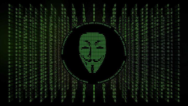 Free download wallpapers with the Anonymous hackers clan logo enjoy 