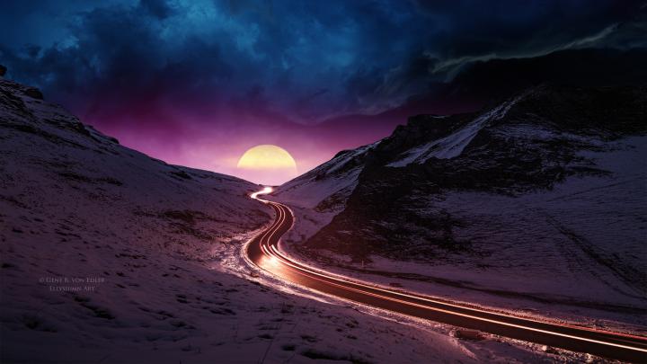1920x1080 Dreamscape Sunset View 4k Laptop Full HD 1080P HD 4k 