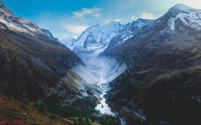 Download 3840x2400 wallpaper river, nature, swis mountains, valley, 4k 