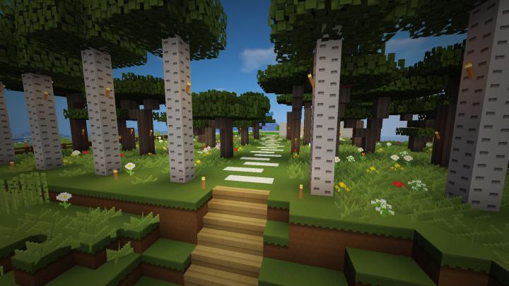 Minecraft Landscape HD Wallpaper | Background Image | 1920x1080