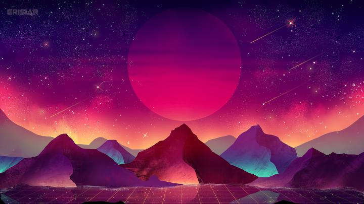 Terrain Vaporwave 4k, HD Artist, 4k Wallpapers, Images, Backgrounds 