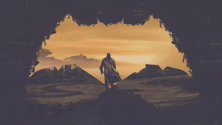 Download 1920x1080 wallpaper batman, dark knight, 2021 art, full hd 