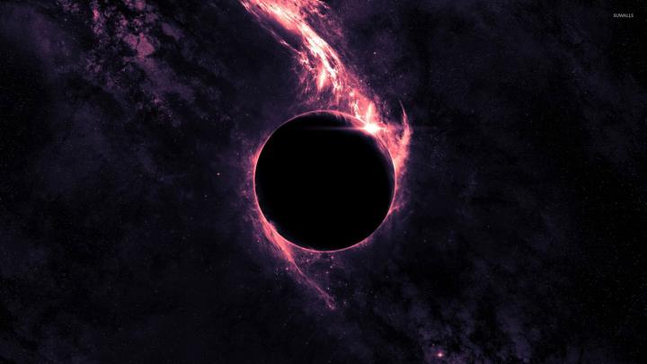 Planet in the purple light wallpaper - Space wallpapers - #53936