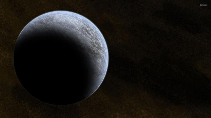 Gray planet in the brown universe wallpaper - Space wallpapers - #53927