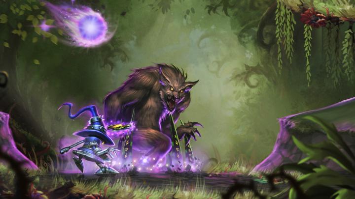 Veivar and Warwick from League of Legends wallpaper - Game wallpapers 