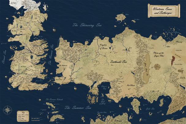 Westeros Map Wallpaper -