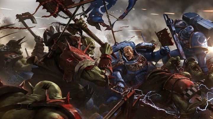 Desktop Wallpapers Warhammer 40000 Orc armour Battle axes 1920x1080