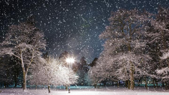 Night Snow Wallpaper Background (56+ images)