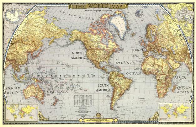 World Wall Map 1943 by National Geographic | Shop Mapworld