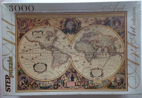 Vintage World Map Puzzle 1500 - Mural Wall