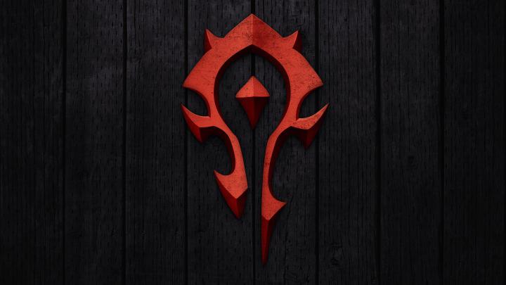 Download Wallpaper 1920x1080 world of warcraft, horde, symbol 