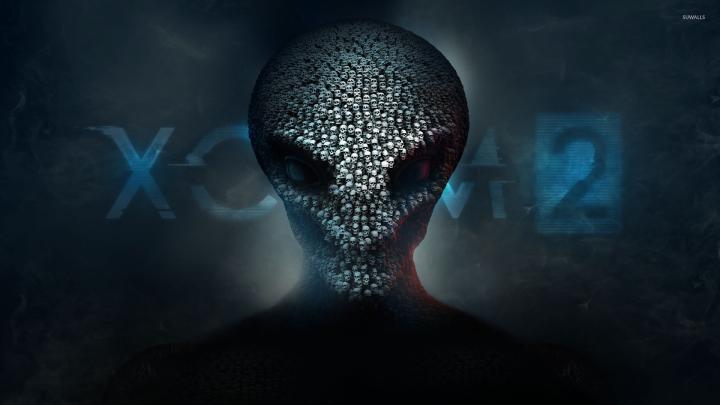 Alien head made out of skulls in XCOM 2 wallpaper - Game wallpapers 