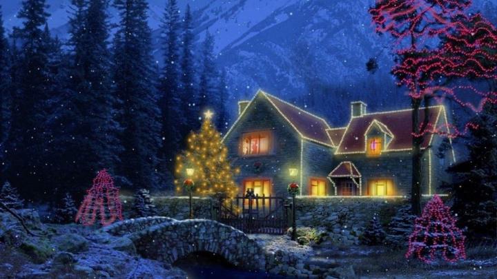 Christmas Cottage Wallpaper (64+ pictures)