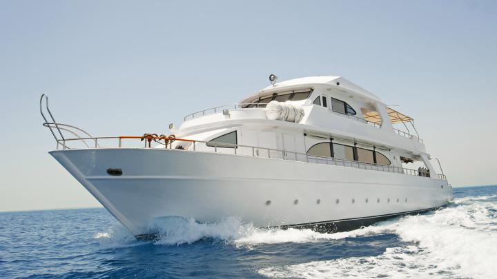 Download Wallpaper 1920x1080 yacht, sea, swimming, vacation, summer 