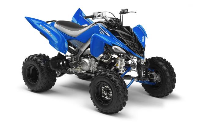Blue Yamaha Raptor 700R front side view wallpaper - Motorcycle 