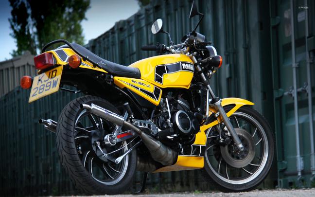 Yamaha RD350LC back side view wallpaper - Motorcycle wallpapers - #53294
