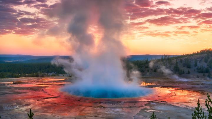 Grand Prismatic Spring (Yellowstone National Park) wallpaper - backiee