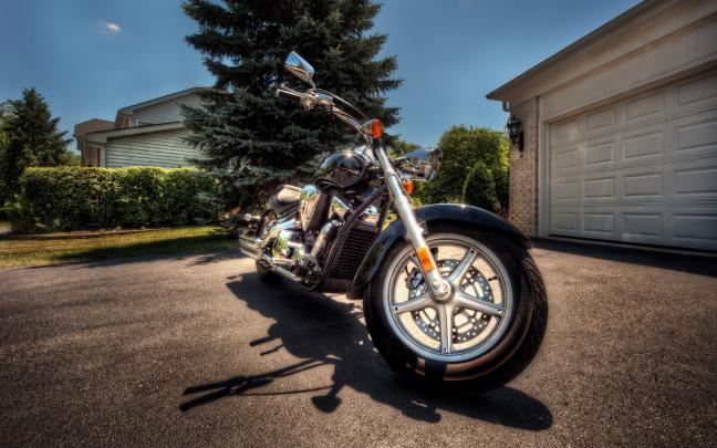 Beautiful image of motorcycle, desktop wallpaper of bike, garage 