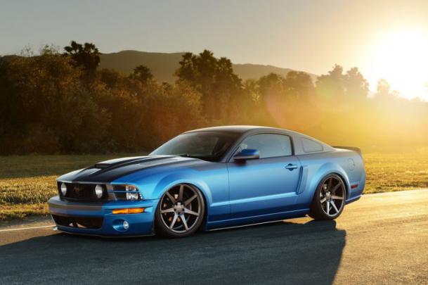 2005, Mustang, Gt, Ford, Blue, Modified, Cars Wallpapers HD \/ Desktop 